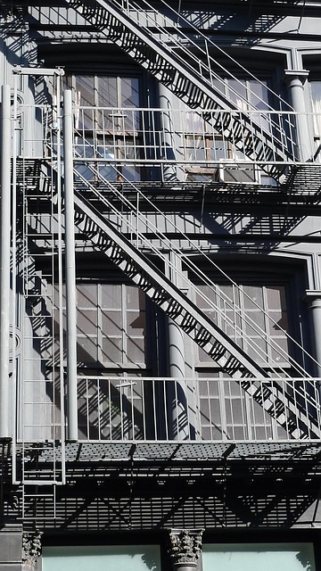 stairs, facade, apartment, flat, nyc